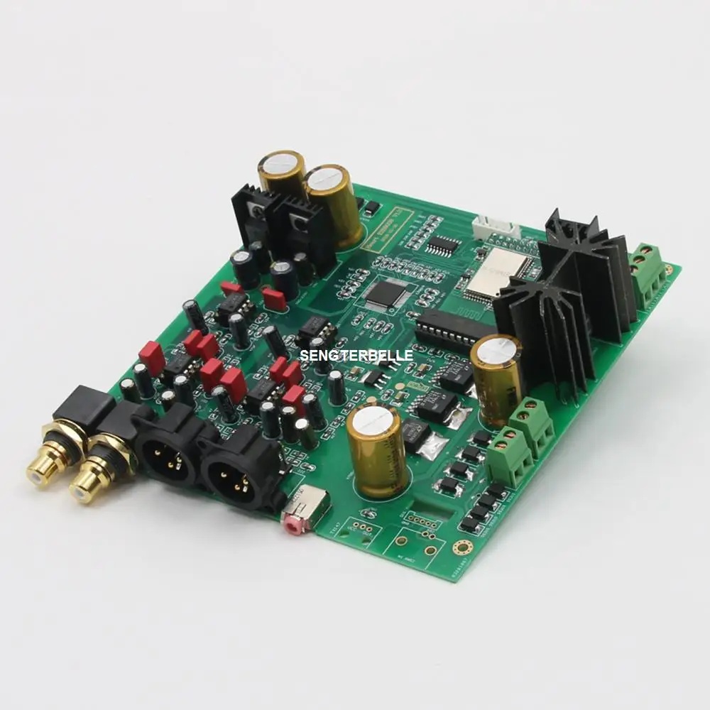 

В собранном виде ES9038PRO ES9038 DAC Bluetooth CSR8675 APTX-HD Беспроводной плеер I2S DSD512 декодер для Raspberry Pi