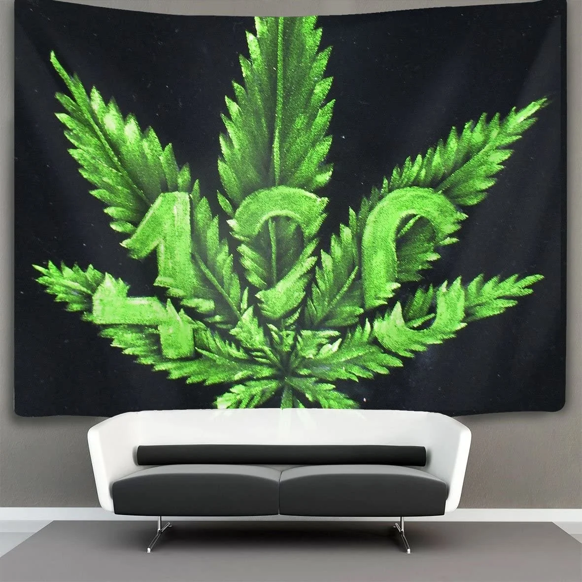 NEW Green Marijuana Leaf Weed Pot Leaf Wall Tapestry Hippie Art Tapestry Wall Hanging Home Decor