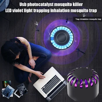 

Repellent Lamp USB Voiceless Delicate Zapper Mosquito Lamp Mosquito Light 5W Violet LED Inhalation Pest Bug Moths Killer DC5V