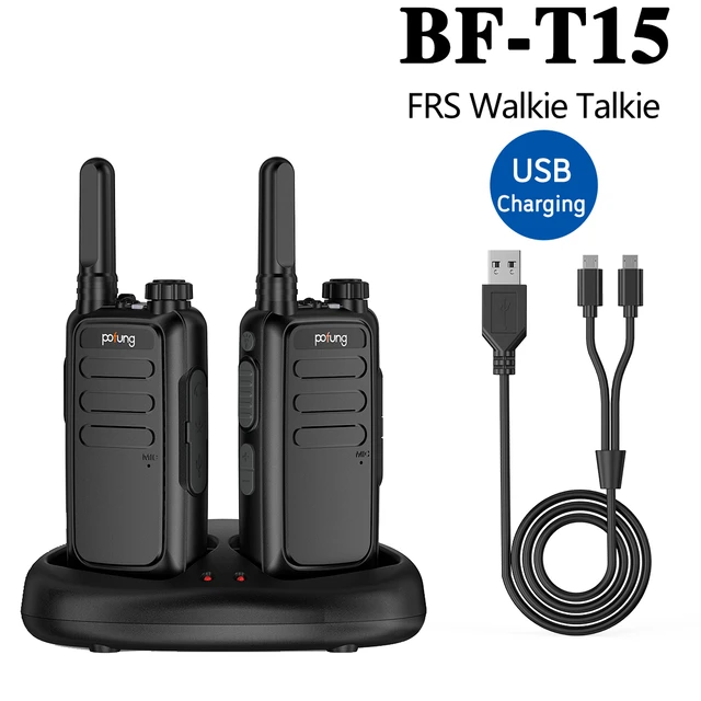 RT12 Rechargeable Walkie Talkies for Adults Long Range Handheld License  Free PMR 446 Two Way Radio 16CH Handsfree VOX for Camping Hiking (Black)