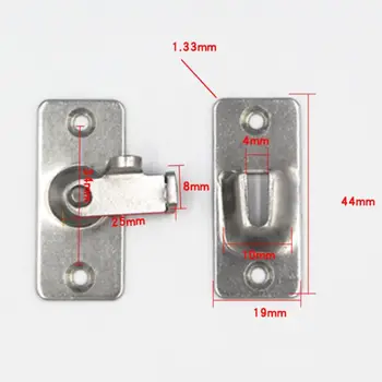 

Mini Stainless Steel 90 Degree Right Angle Buckle Hook Lock Bolt for Door Latch M19 20 dropship