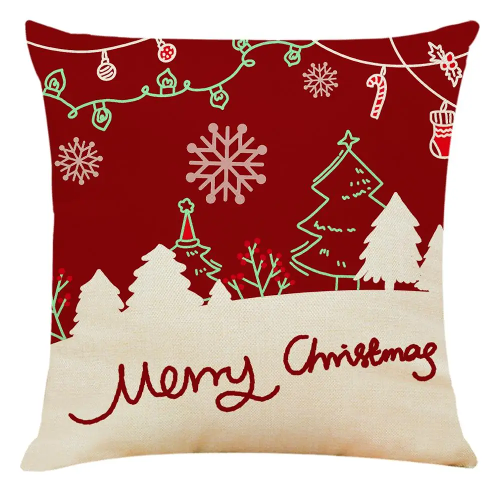 Yitun Merry Christmas Декоративные Чехлы на подушку уютные поясничные подушки защитные оболочки для домашнего дивана уличная Подушка Sham - Цвет: PR190765