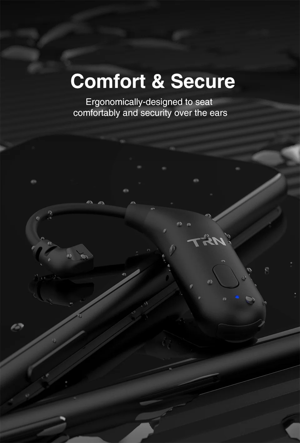 best noise cancelling earbuds TRN BT20 Wireless Bluetooth-compatible 5.0 HIFI Earphone 2PIN/MMCX Connector Ear Hook For Revonext TRN VX Pro /TA1/v90 MT1CS2 best gaming headset wireless