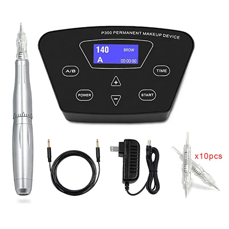 

Biomaser P300 Permanent Makeup Eyebrow Tattoo machine With Digital Control Panel Micropigmentation Device Eyebrow Lip Tattoo Pen