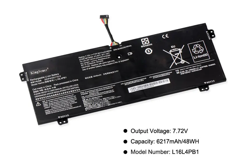 Kingsener-bateria do Portátil para Lenovo Lenovo Yoga 72013ikb Ikbr 13 15ikb Ioga 730-13ikb L16l4pb1 L16m4pb1 L16m4pb1 5b10m52739 7.68v 48wh - Imagem 4