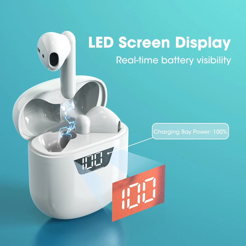 New TWS Headphones Bluetooth 5.0 Earphone Wireless Handsfree Earbuds Headphone With Mic Charging Box Stereo Sound Headset Gamer