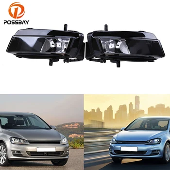

POSSBAY Fog Lights Without Bulbs for 2014 2015 2016 VW Golf MK7 5G Front Lower Bumper Fog Lamps Housing Fog Lights Shell