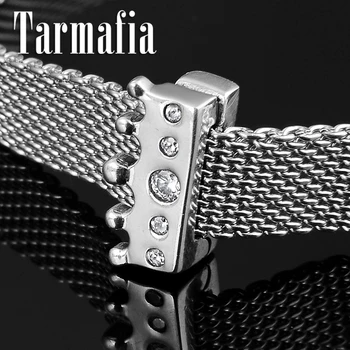 

Fashion Elegant 925 Sterling Silver Crown Clip Beads Clear CZ Charm Fit Original Reflection Watch Bracelet for Women DIY Jewelry