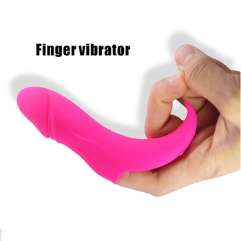 10 Frequency Medical Silicone Finger Vibrator G Spot Massage Female Masturbator Sex Toys for Women Clitoris Stimulator USB 5