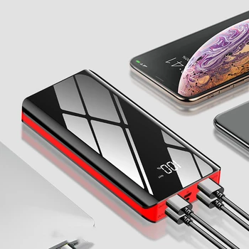 

30000mAh Power Bank External Battery 4USB Fast Charging Powerbank Portable Charger For iPhone 11 pro X Samsung Xiaomi Poverbank