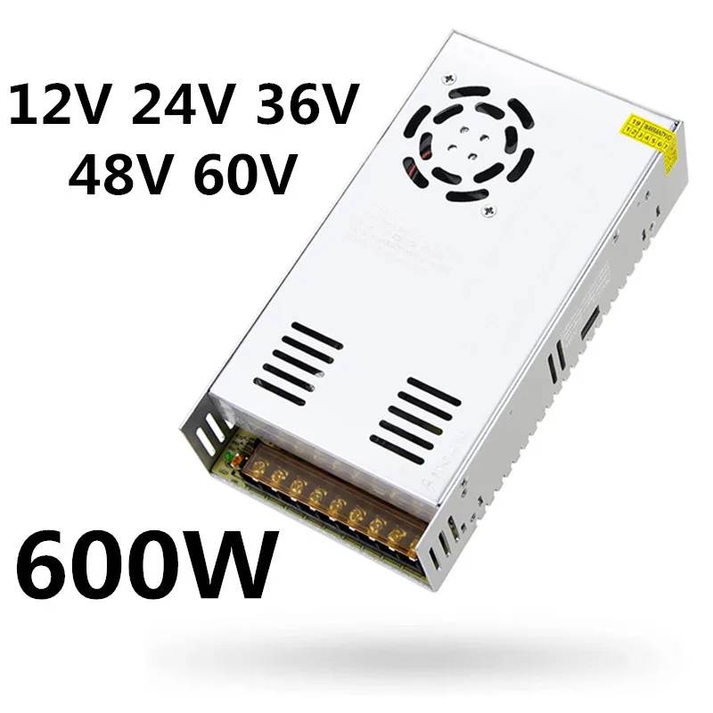 Adjustable Voltage DC Power Supply AC 110V-230V to DC Output 0-24V 1200W 50A Universal Regulated Switching Power Supply Built in Cooling Fan for LED Strip Light CCTV Computer Project 3D Printer 