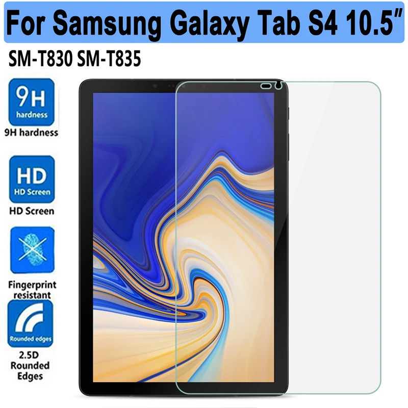 Protector de pantalla de vidrio templado 9H para tableta Samsung Galaxy Tab S4 10,5, SM-T830, SM-T835, 10,5 pulgadas, T830