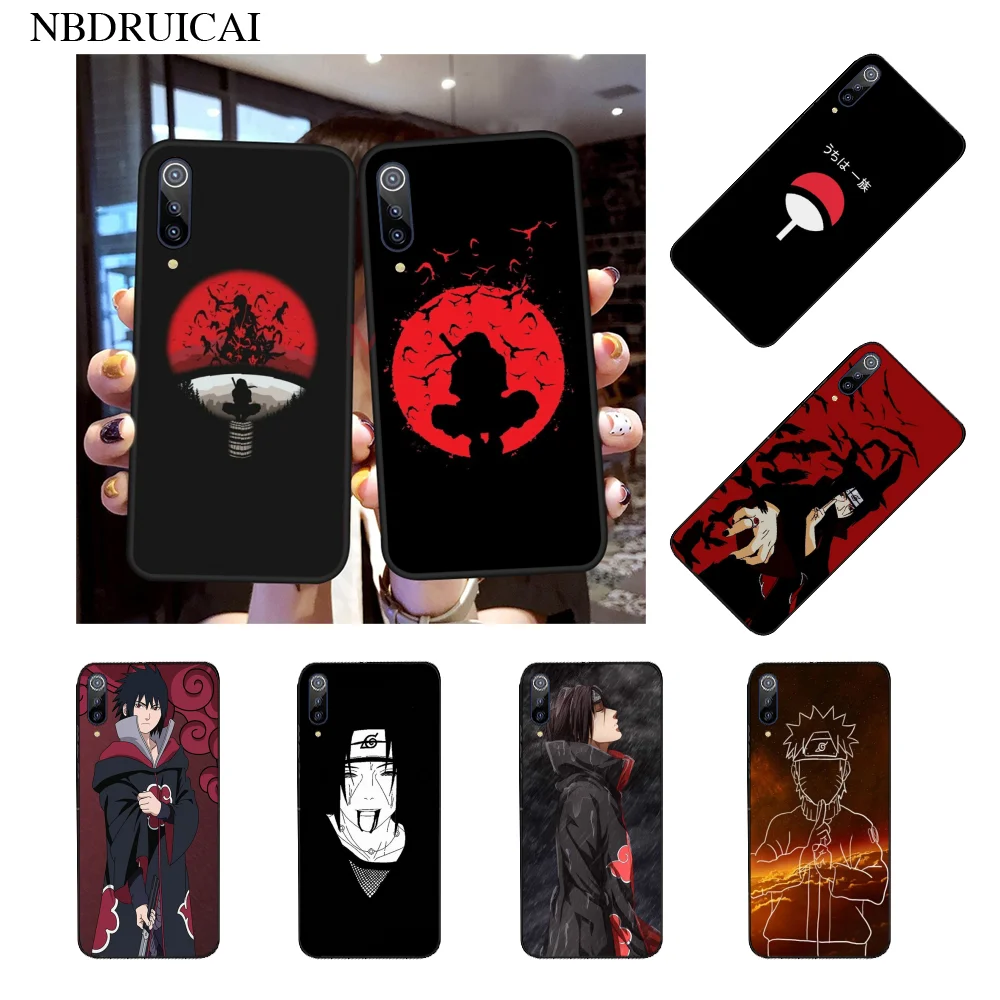NBDRUICAI Наруто Итачи Чехол черный мягкий чехол для телефона Xiaomi 8 9 se 5X Redmi 6pro 6A 4X 7 5plus