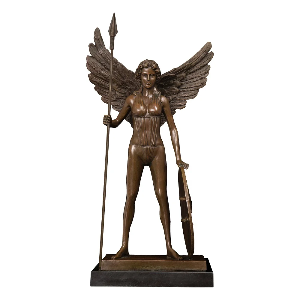 Bronze Large Statue Athena Greek Mythology Goddess Sculpture Antique Art Indoor Decor Gift | Дом и сад