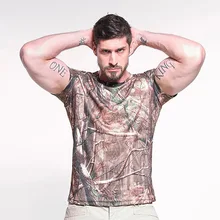 VENRAFAN быстросохнущая футболка Bionic Camouflage мужская с коротким рукавом водонепроницаемый дышащий костюм для верховой езды охотничий Ghillie костюм