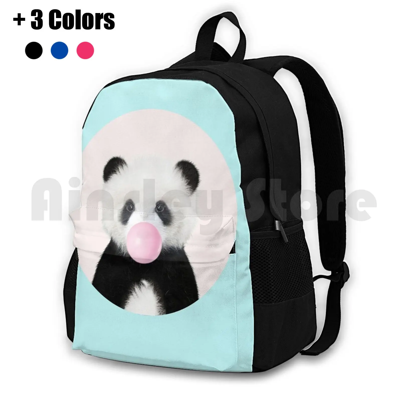 

Туристический Водонепроницаемый рюкзак, ранец с пузырьковой резинкой, панда, медведь, панда, арт-арт