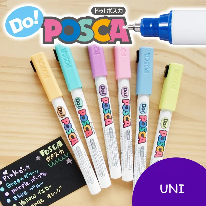 1 шт Uni Do! Posca цветные маркеры с изображением ed лазерные ручки школьные