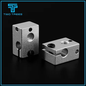 

1pcs 3D Printer Accessorie Aluminium V6 Heat Block For RepRap Extruder For HT-NTC100K HotEnd Heater Hot End Heating