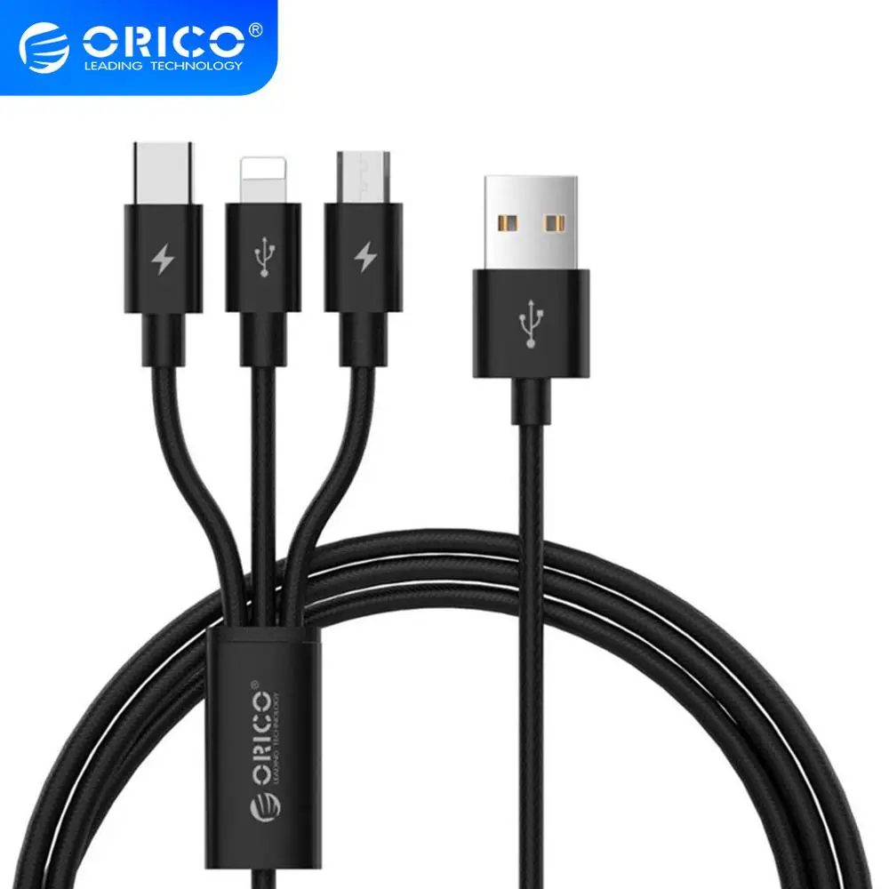 Зарядный кабель ORICO 3 в 1 USB type c А|Кабели для мобильных телефонов| |