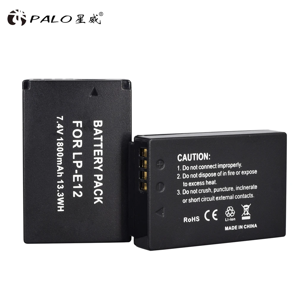 PALO LPE12 LP E12 камера Аккумулятор + ЖК дисплей USB двойной слот Зарядное устройство для