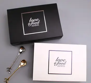 

Free DHL 18*12*4.8CM Black and White Cake Box Moon Cake Packing Box Wedding festival Party Gift Packing Boxes 100pcs/lot SN3008