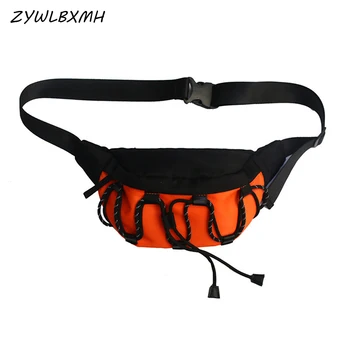 

ZYWLBXMH Waterproof Oxford Cloth Waist Pack Solid Color Waist Bag Men's Women's Belt Bag Fashion Fanny Pack Zipper Chest Bag