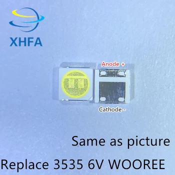 

1600PCS WOOREE LED Backlight 2W 6V 3535 150LM Cool white WM35E2F-YR09B-eA LCD Backlight for TV TV Application