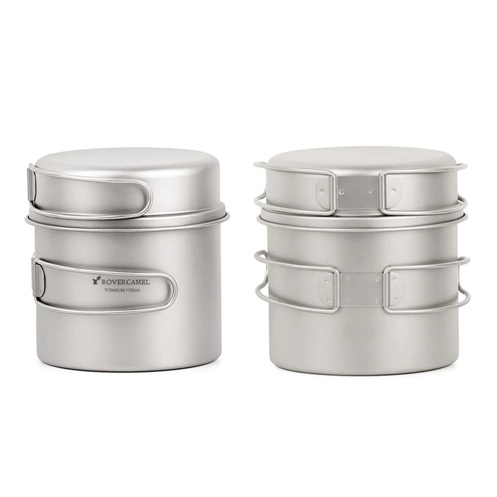 2019 Ultralight Titanium Camping Cookware Set Outdoor Tourism Cookset