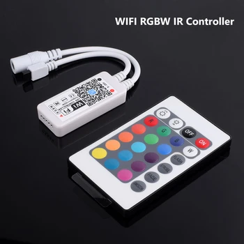 

DC 5V 12V 24V Mini Bluetooth/WiFi LED RGB/RGBW Controller iOS Android APP For 5050 3528 Strip Light