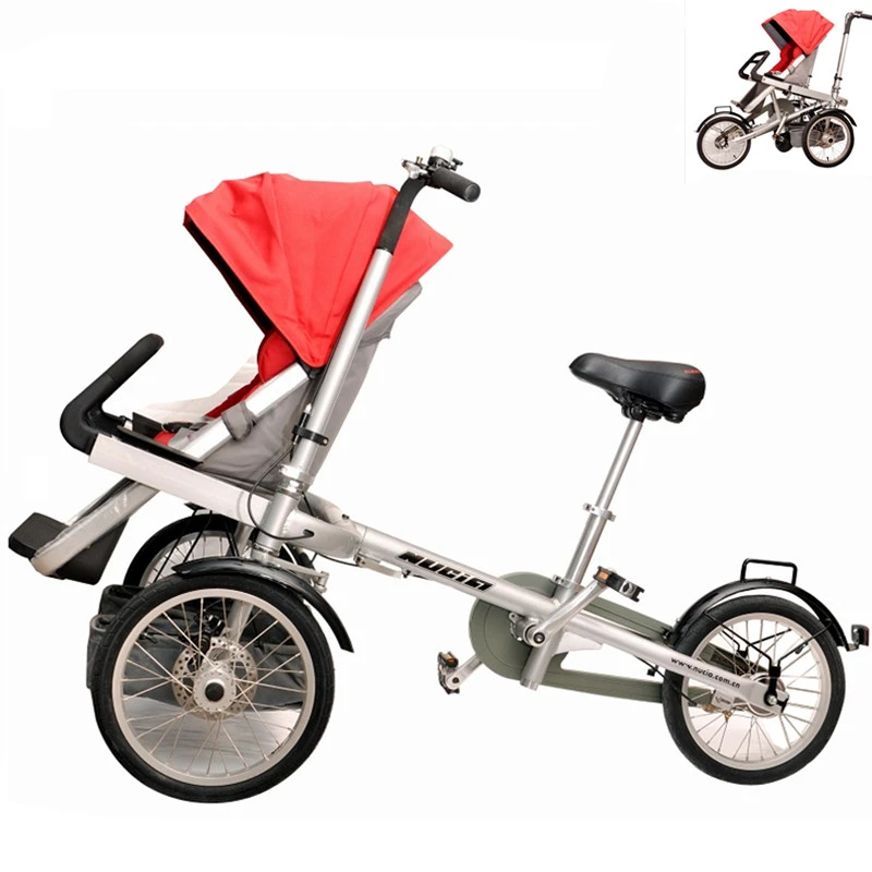 Taga Wandelwagen Fiets Moeder Baby Fiets 3Speed Aluminium Frame Fiets  Wandelwagen|stroller bike|stroller strollerstroller bike baby - AliExpress