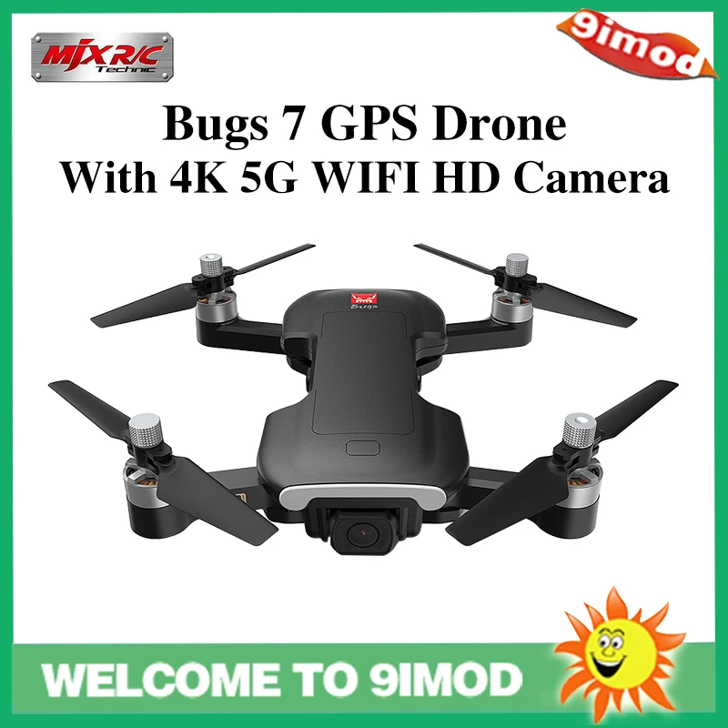 MJX Bugs 7 B7 GPS Дрон с 4K 5G Wi Fi HD камера бесщеточный двигатель RC Квадрокоптер оптическим