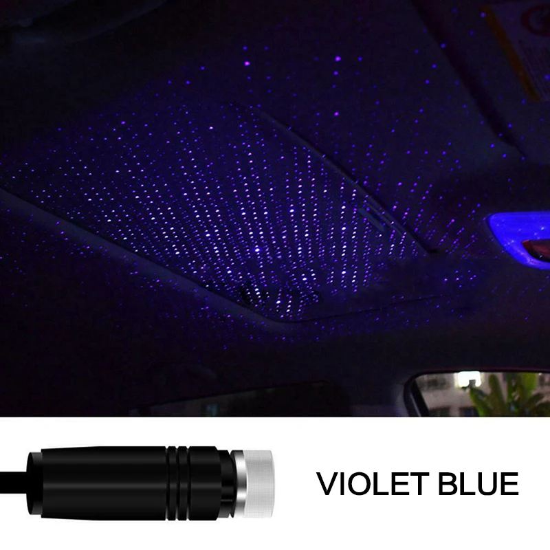 Car Auto Ceiling Projector Star Decorative Light USB Night Light Romantic Atmosphere For Children Kids Baby Sleep Romantic Led