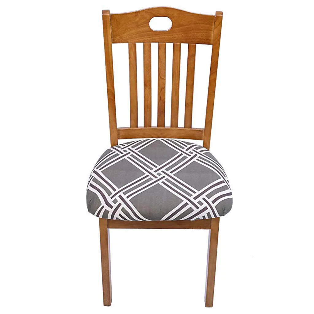Новые чехлы на стулья, защитные чехлы на стулья для столовой, рождественские украшения - Цвет: F