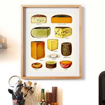 

Dessert Cake Coffee Canvas Art Painting Nordic Home Decoration Posters and Prints Wall Pictures for Kitchen Restaurant No Frame