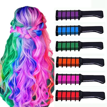 

New 6pcs/set Hair Color Combs Disposable Hair Color Stick Temporary Hair Color Combs Hair Care Product 2020