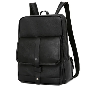 

Fashion Men's Backpack Luxury Design Business Laptop Backpacks Pu Waterproof Teenager Schoolbags Large-capcity Travel Backpack