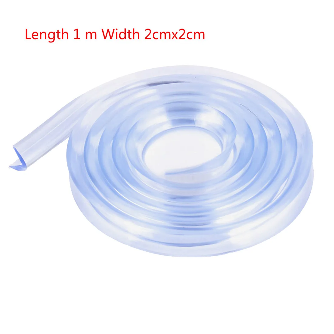 1Mx2cmx2cm 1 м/3 м/6 м прозрачные защитные углы для детей, защита углов стола, угловые протекторы для мебели, защитные прокладки, Мягкий бампер из ПВХ - Цвет: 1Mx2cmx2cm