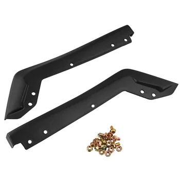 

2pcs Corner Protection Car Rear Bumper Valance Lip Add On Easy Install Spats Aprons With Screws Styling For Subaru 15-16 WRX STi