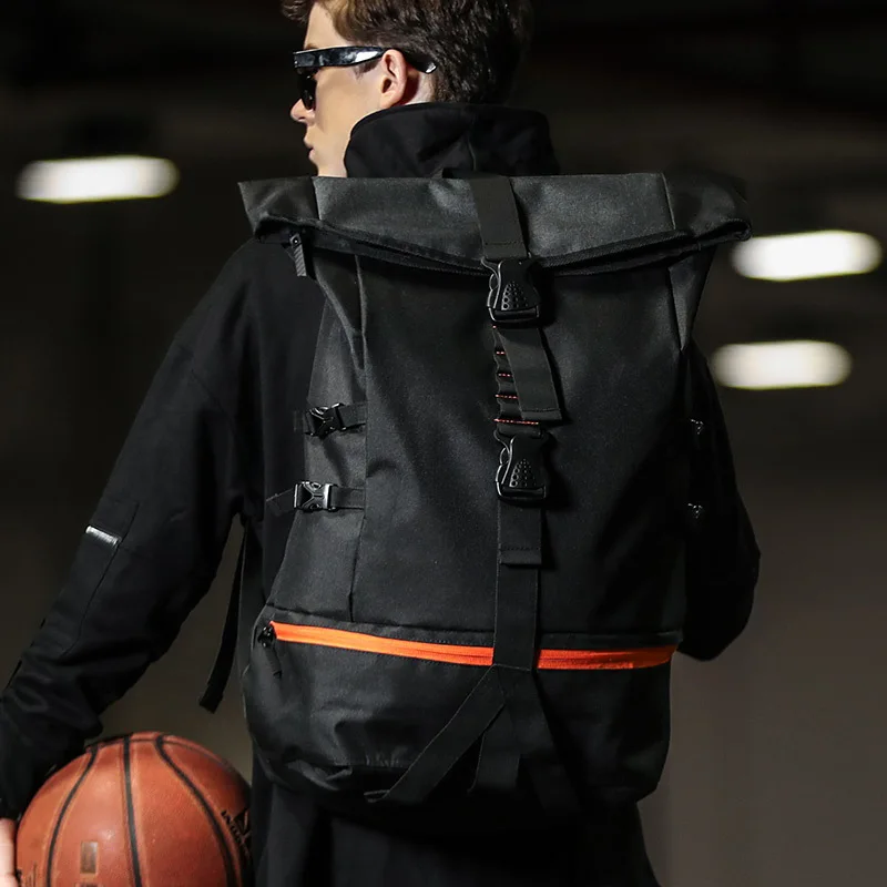 

New Style lan qiu bao Large Capacity Sports Backpack Men Backpack Football Training Package Casual Mountain Climbing lv xing bao