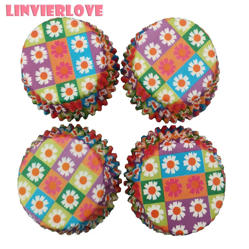 LINVIERLOVE 100 шт сделай сам форма для выпечки кексов красочный поднос подставка яиц