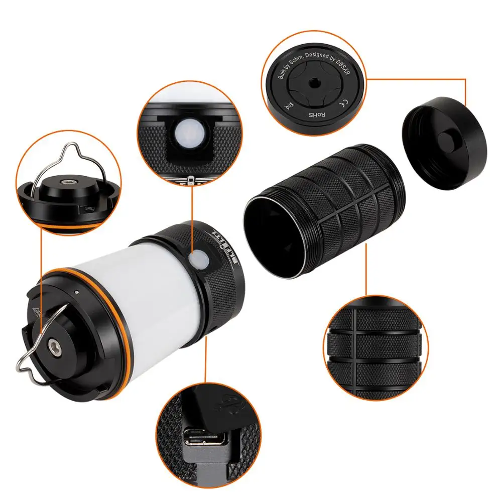  Sofirn BLF LT1 8*LH351D Camping Light Multiple Operation Procedure Super Bright Torch Variable Colo