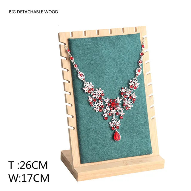 Jewelry Display Stand Wood Necklace 