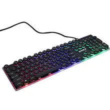Backlight Keyboard with Floating Waterproof Keycap USB Desktop Gaming Luminous Gaming Keyboard