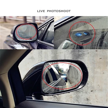 2 Pcs Car rainproof film Car rearview mirror protective rain proof Anti fog Waterproof Film Membrane Car Sticker Accessories 2