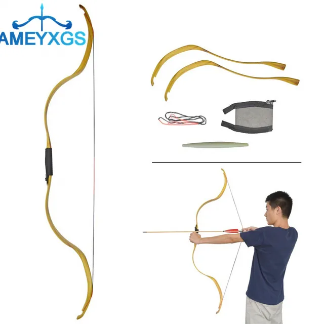  US $53.76 Archery Traditional 25lbs Takedown Recurve Right Hand Shooting Ooutdoor Training 