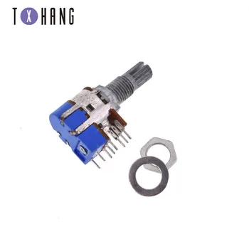 

Stereo B503 50K Ohm 8 Pin Terminal Top Adjustment Dual Linear Taper Volume Control Potentiometer Switch R125G