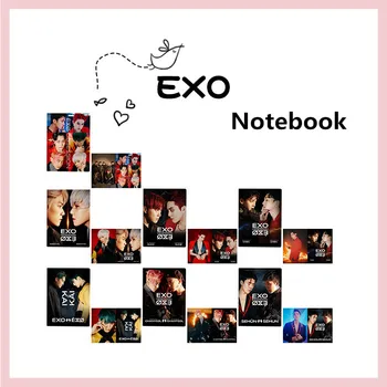 

Kpop EXO Regular Series 6 OBSESSION Rubber Case Diary Notebook Stationery Handbook Memo Notebooks Writing Supplies Fashion