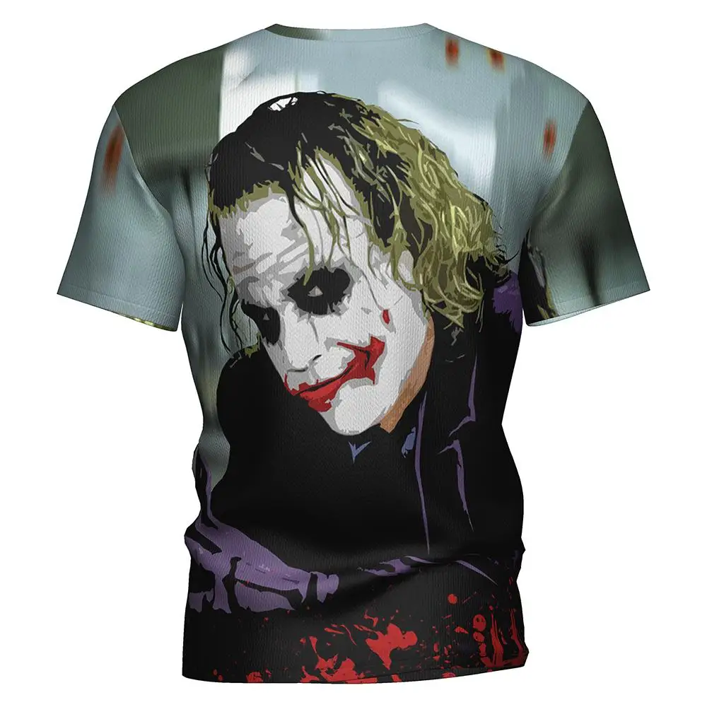 Костюм Dark Knight Wild Heath Ledger дикая футболка костюм Бэтмена косплей Спортивная рубашка