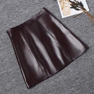 

2019 New Fashion Real Genuine Sheep Leather Skirt J9