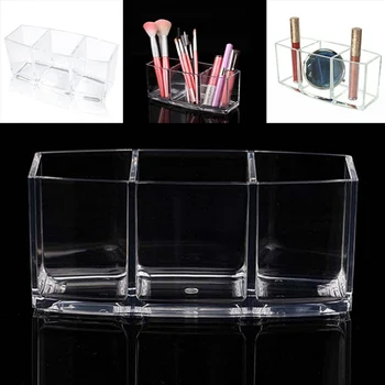 

Acrylic Transparent Makeup Tools Storage Box Makeup Organizer For Cosmetic Holder Brush & Accessory Organizer Box Home Storage